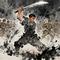 大刀向鬼子们的头上砍去