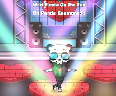 Wild panda on the run